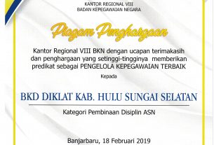 piagam penghargaan