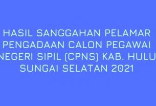 HASIL SANGGAHAN PELAMAR CPNS