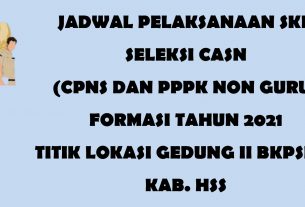 JADWAL PELAKSANAAN SKD 1 2